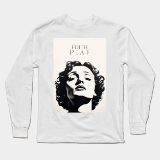 Edith Piaf - portrait - Peinture Long Sleeve T-Shirt